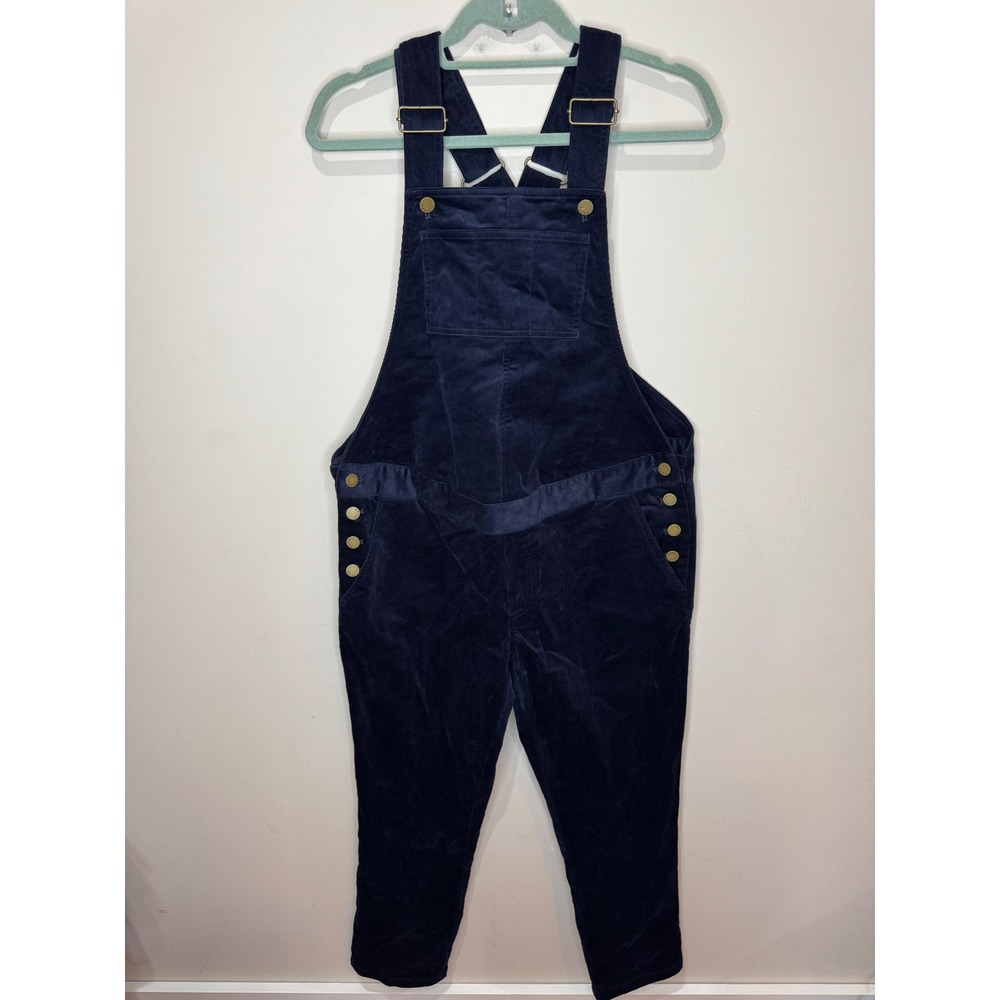 HATCH Maternity The Selma Corduroy Overalls Navy Sz 2 = US M(6-8) NWT $298
